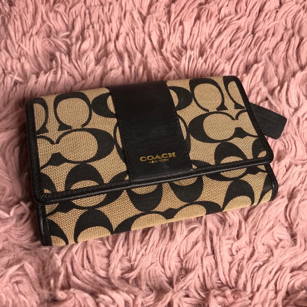 Coach Signature Wallet Black/Brown